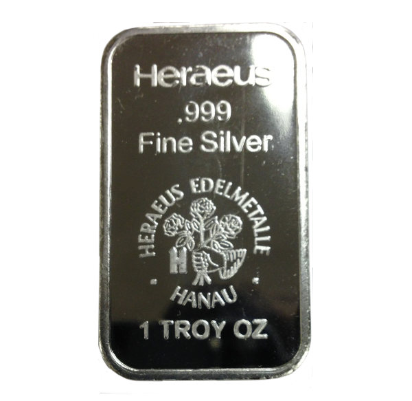Heraeus 1 oz Silver Bar